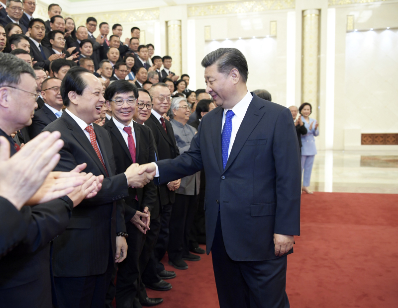 2019年5月28日，習(xí)近平主席在人民大會堂親切接見舒心先生